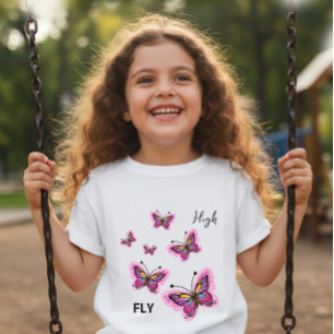 T-shirt Pour Bébé Papillons volants 
