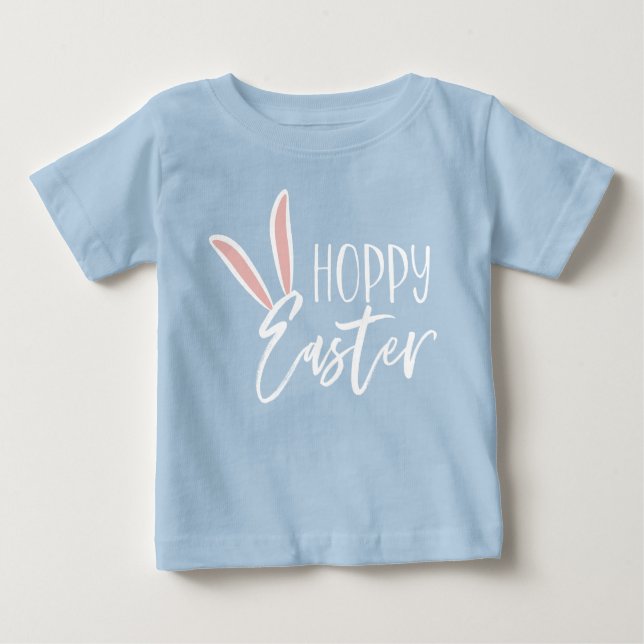 T-shirt Pour Bébé Pâques de houblon (Devant)
