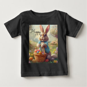 T-shirt Pour Bébé Pâques Enchantées - Lapin Whimsical