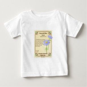 T-shirt Pour Bébé Paquet bleu de graine d'aster