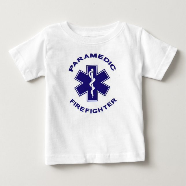 T-shirt Pour Bébé Paramedic du pompier (Devant)