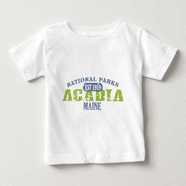 T-shirt Pour Bébé Parc national Acadia USA (Devant)