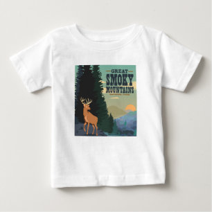 T-shirt Pour Bébé Parc national des Great Smoky Mountains