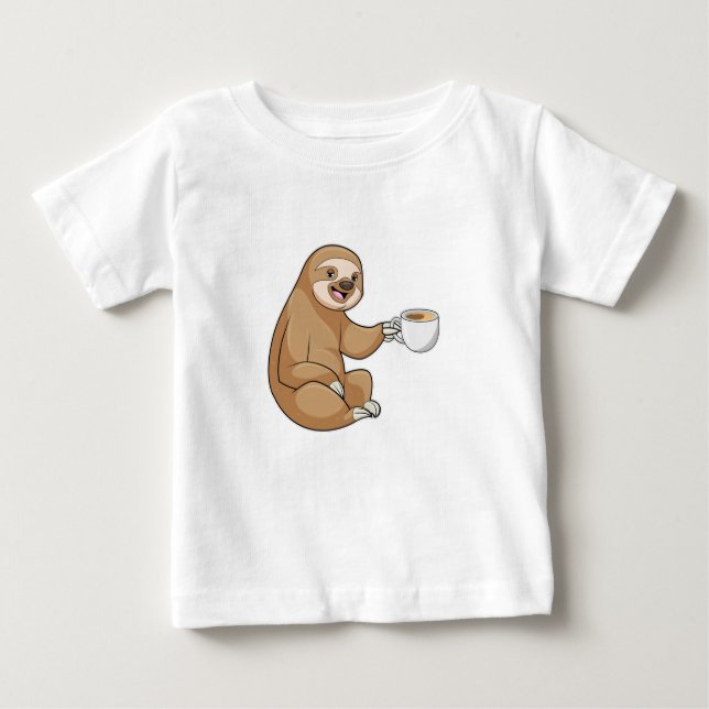 T-shirt Pour Bébé Parcelle avec la coupe du café (Devant)