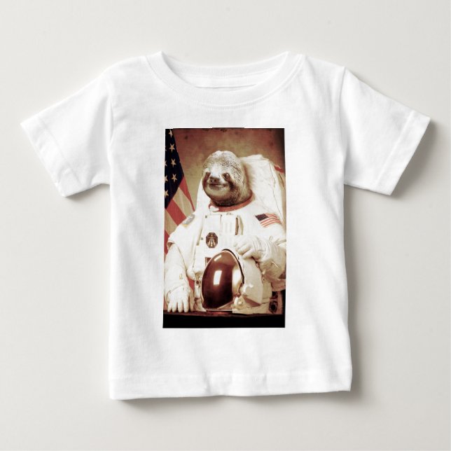 T-shirt Pour Bébé Paresse d'astronaute (Devant)