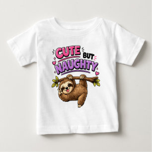 T-shirt Pour Bébé Paresseux mignon mais vilain