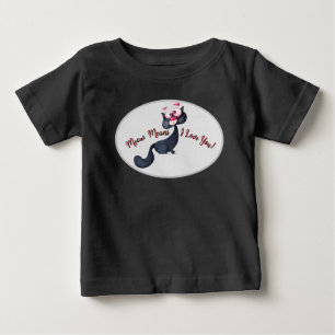 T-shirt Pour Bébé Parfaitement mignon – Tenue de bébé chat de dessin