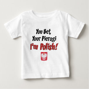 T-shirt Pour Bébé Pari Votre Pierogi Polonais