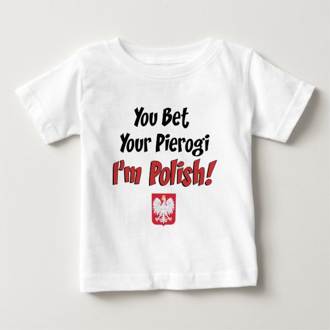 T-shirt Pour Bébé Pari Votre Pierogi Polonais (Devant)