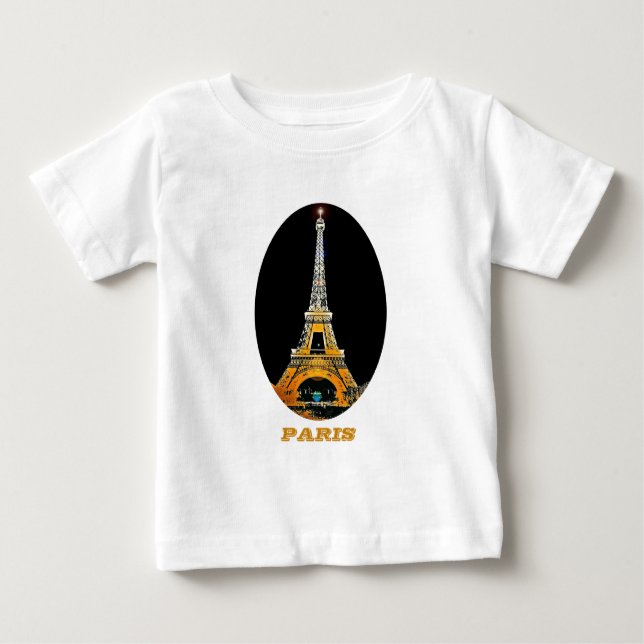 T-shirt Pour Bébé Paris (Devant)