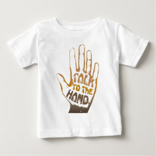 T-shirt Pour Bébé Parler À La Main