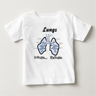 T-shirt Pour Bébé Parties du corps -- Poumons humains