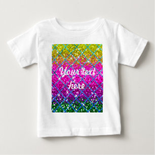 T-shirt Pour Bébé Parties scintillant pourpre Snakeskin