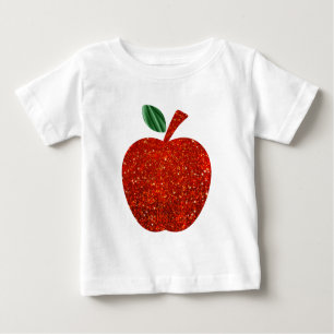 T-shirt Pour Bébé Parties scintillantes rouges Apple