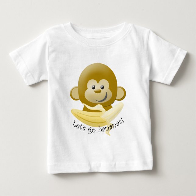 T-shirt Pour Bébé Partons des bananes ! (Devant)