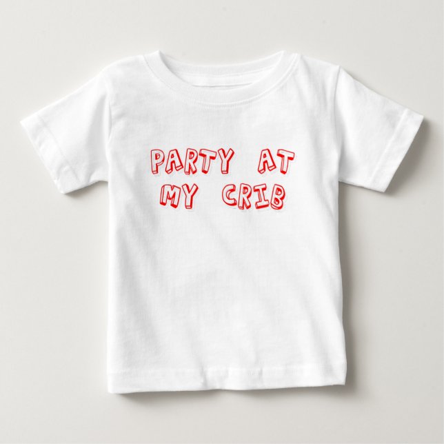 T-shirt Pour Bébé partycrib (Devant)