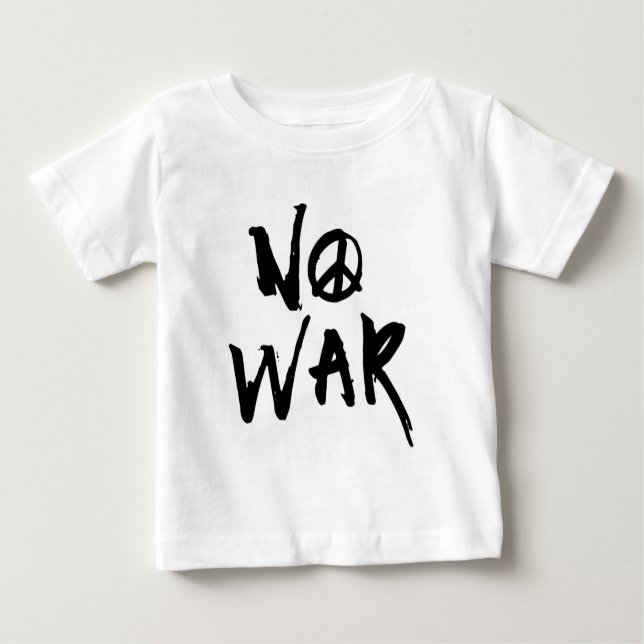 T-shirt Pour Bébé Pas de guerre (Devant)