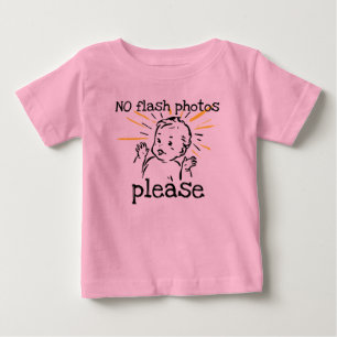 T-shirt Pour Bébé Pas de photos Flash