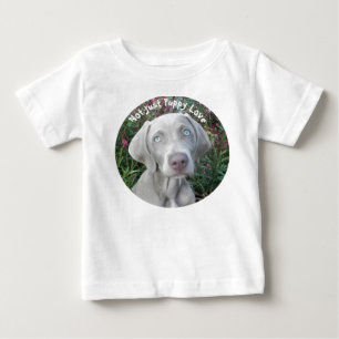 T-shirt Pour Bébé Pas seulement l'amour du chiot - Weimaraner chien