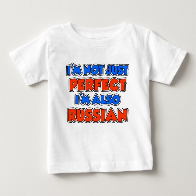 T-shirt Pour Bébé Pas seulement le russe parfait (Devant)