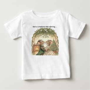 T-shirt Pour Bébé Pas une créature ne bougeait - Jolis souris Noël