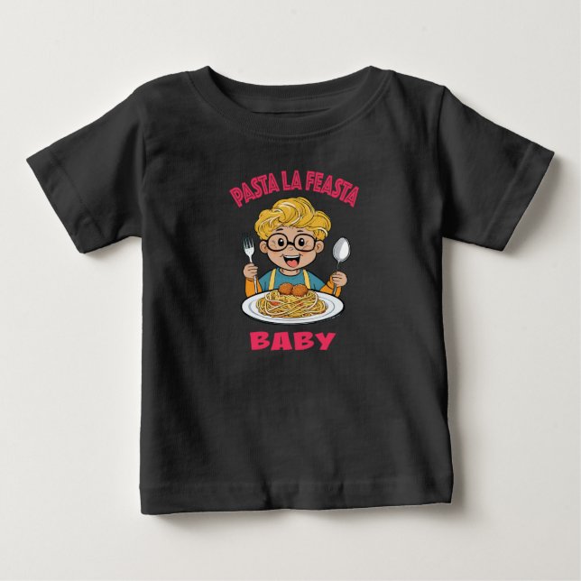 T-shirt Pour Bébé Pasta La Feasta Baby (Devant)