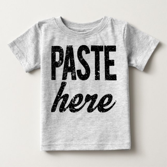 T-shirt Pour Bébé PASTE Pour Copier Coller Jumeaux (Devant)