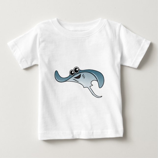T-shirt Pour Bébé Pastenague de bande dessinée (Devant)