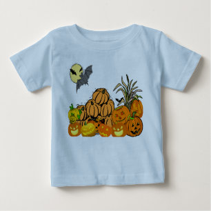 T-shirt Pour Bébé Patch Citrouille -