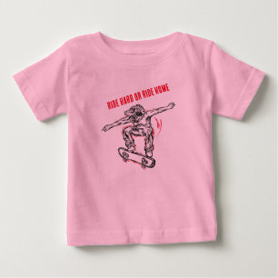 T-shirt Pour Bébé Patinage en vol - Planche à roulettes