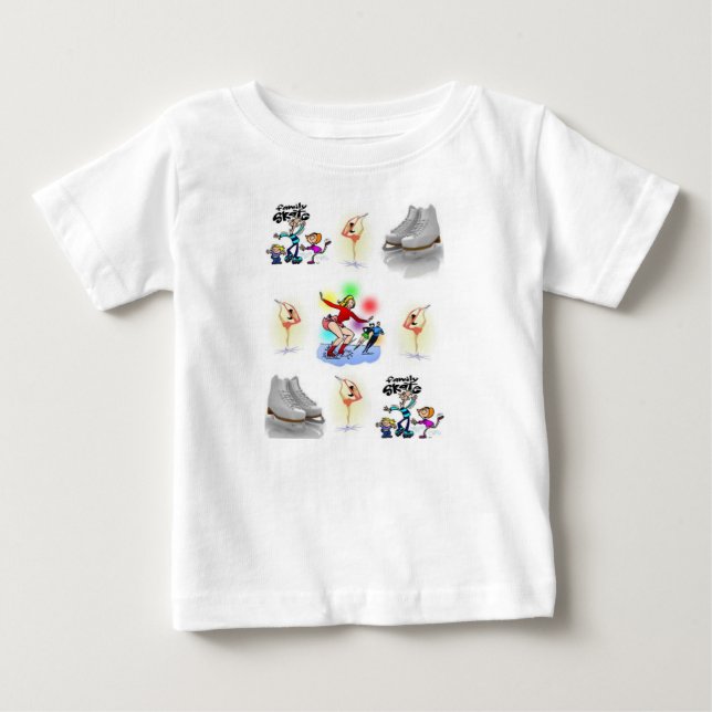 T-shirt Pour Bébé Patinage T-shirt bébé (Devant)