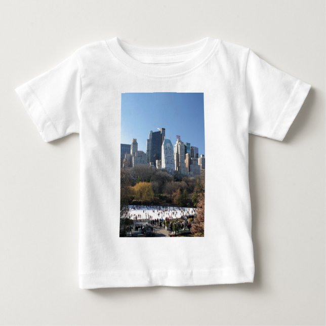 T-shirt Pour Bébé Patinoire Central Park (Devant)