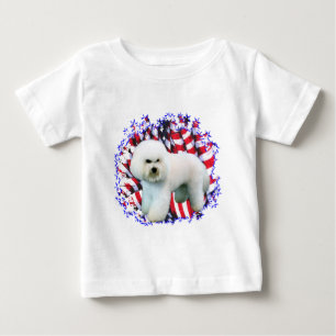 T-shirt Pour Bébé Patriote de Bichon Frise