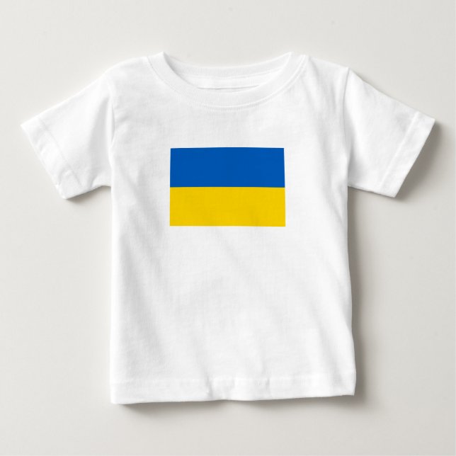 T-shirt Pour Bébé Patriotic Ukraine (Devant)
