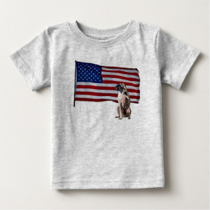 T-shirt Pour Bébé Patriotique Pointeur Baby T Chemise
