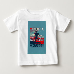 T-shirt Pour Bébé Patriotique responsabiliser USA Change, unir plus 