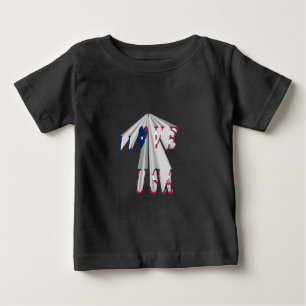 T-shirt Pour Bébé Patriotisme effarant : I Love USA Perspective Art
