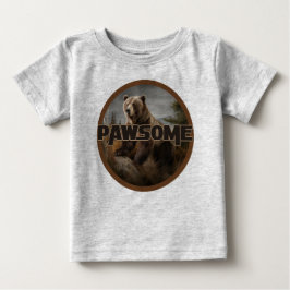 T-shirt Pour Bébé Pawsome