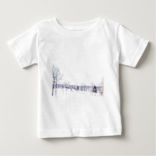 T-shirt Pour Bébé Paysage hivernal neige