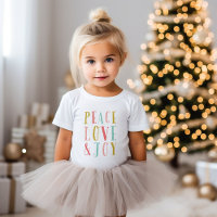 Peace Love et Joy Whimsical Holiday