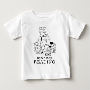 T-shirt Pour Bébé Peanuts Gang Lecture Comics