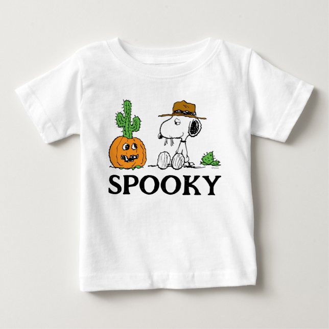 T-shirt Pour Bébé Peanuts | L'Halloween du désert de Spike (Devant)