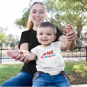 T-shirt Pour Bébé Pêche 1er anniversaire