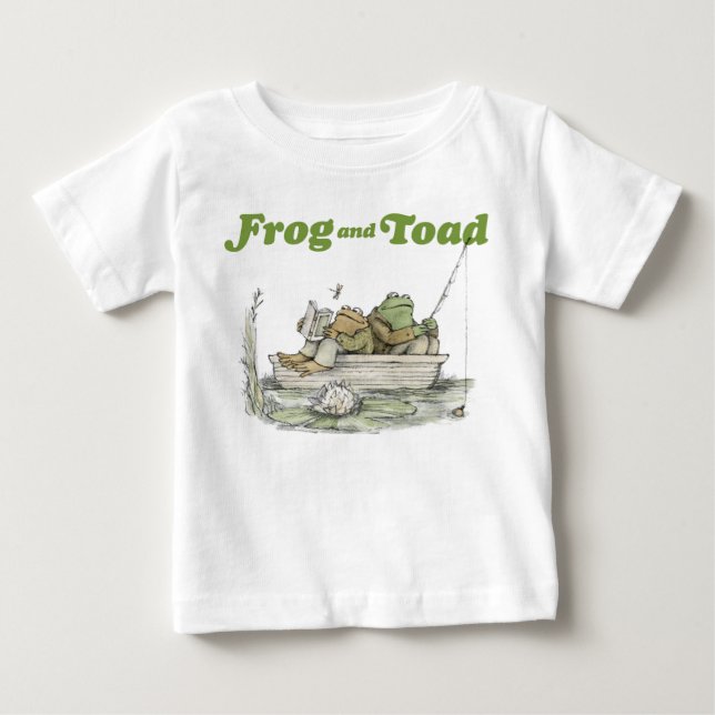 T-shirt Pour Bébé Pêche à la grenouille et au crapaud (Devant)