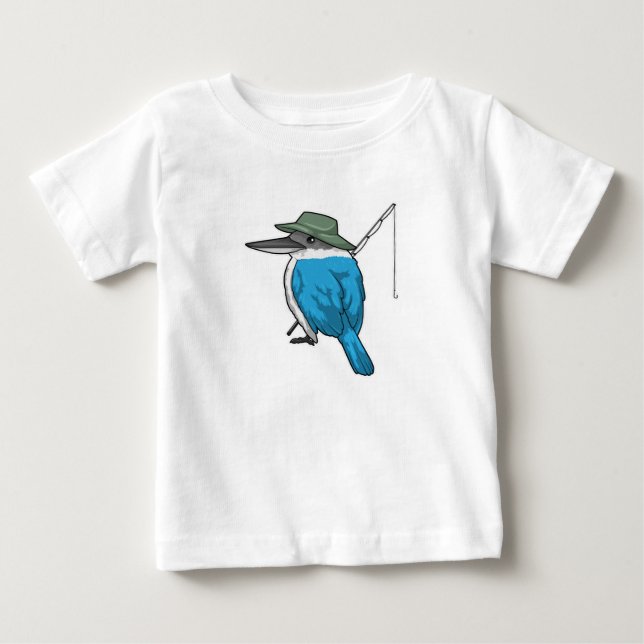 T-shirt Pour Bébé Pêcheur pêche pêche canne à pêche (Devant)