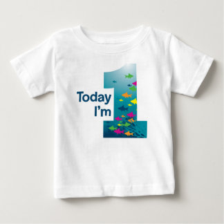 T-shirt Pour Bébé Pêchez le ęr anniversaire