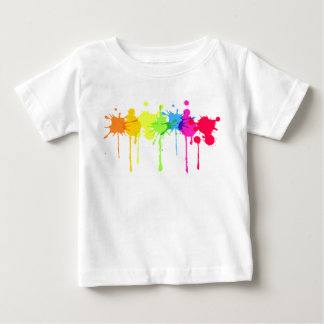 T-shirt Pour Bébé Peignez le T-shirt de bébé d'éclaboussure