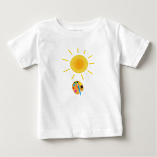 T-shirt Pour Bébé peindre le soleil