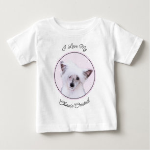 T-shirt Pour Bébé Peinture chinoise en poudre - Art Chien