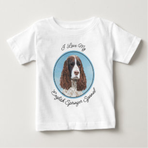 T-shirt Pour Bébé Peinture espagnole Springer anglaise Peinture orig